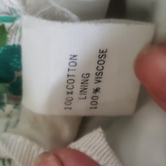 Floral cotton midi skirt - Picture 3 of 5